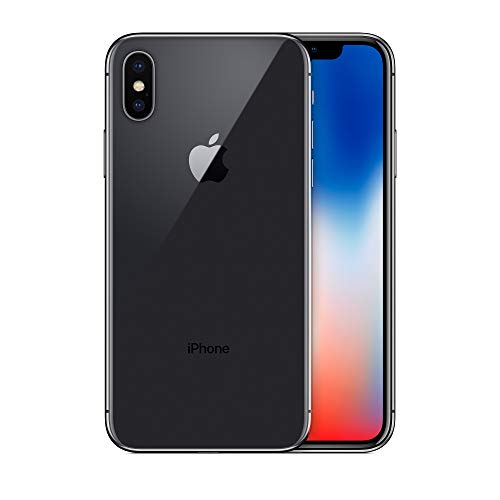 Apple iPhone X, 64GB, Space Gray - Fully Unlocked (Renewed
